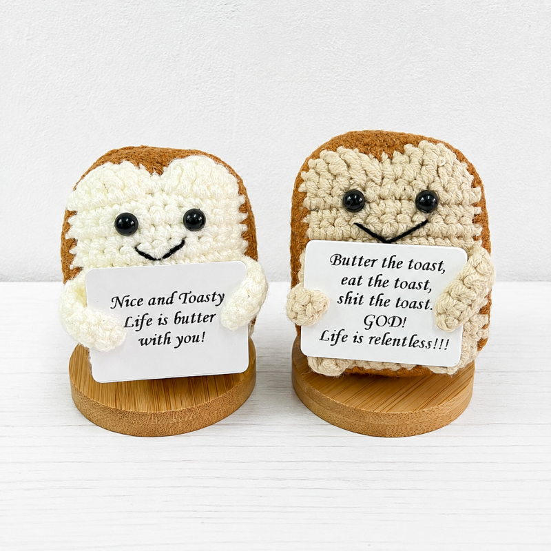 CouldNook Assorted Message Card Figure - Wooden Display Base