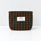 CouldNook Patterned Cosmetic Pouch - Floral and Checked Zip Designs
