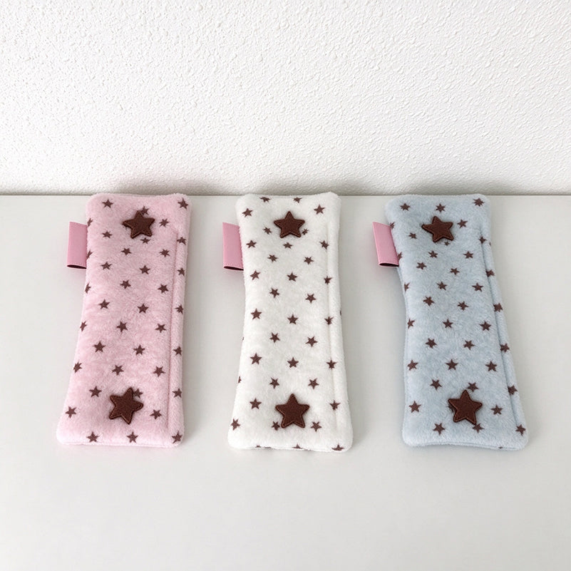 Star Print Cable Organizer - Folded Fabric Wrap