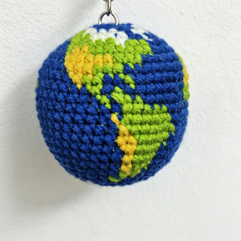 CouldNook Yarn Earth Doll Ornament - Globe Character Options