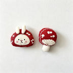 CouldNook Fabric Fridge Magnet - Padded Woodland Figures and Stitched Faces