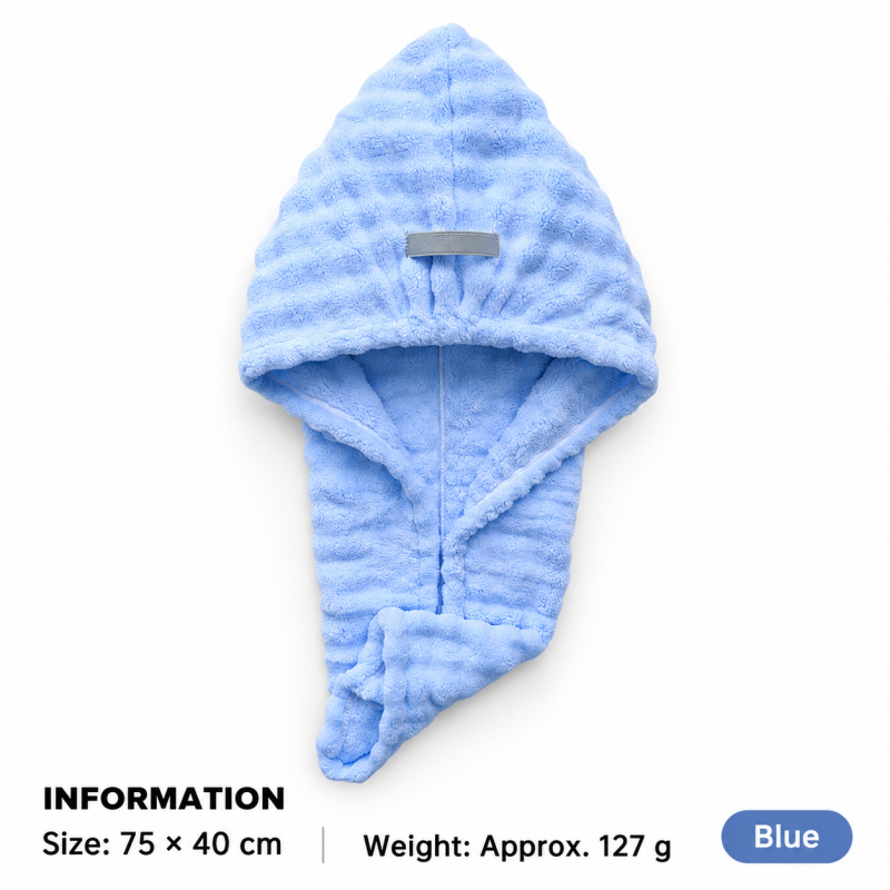 CouldNook Hair Drying Wrap - Raised Bubble Texture