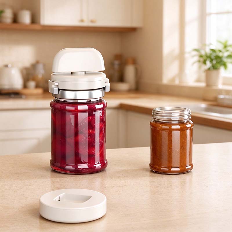 CouldNook Adjustable Magnetic Jar Opener - Rounded Grip And Storage Base