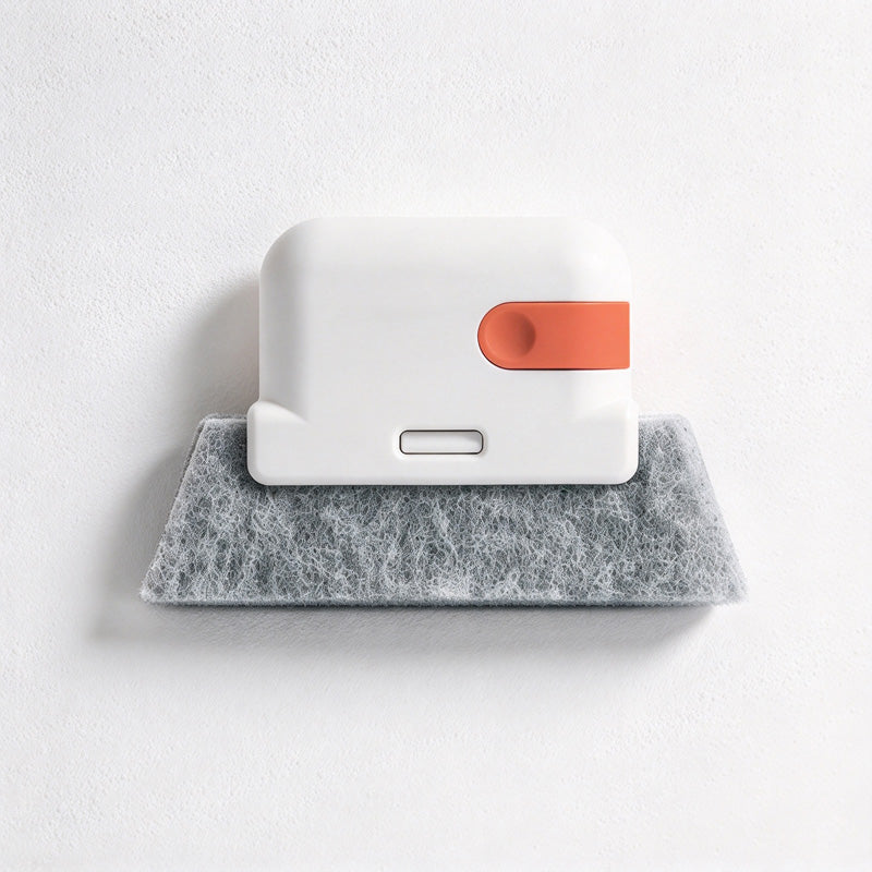 CouldNook Window Track Cleaning Brush - Grooved Pad And Concealed Scraper