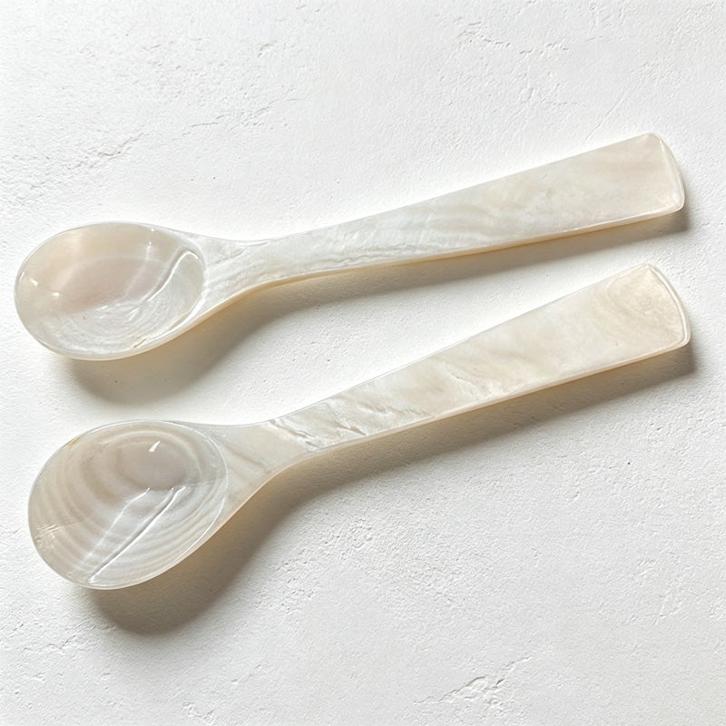 CouldNook Compact Shell Dessert Spoon - Multiple Recorded Sizes