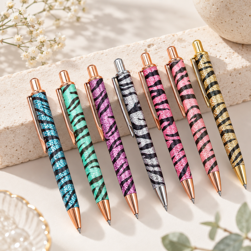 CouldNook Decorative Ballpoint Pen - Gradient, Scale and Zebra Finishes