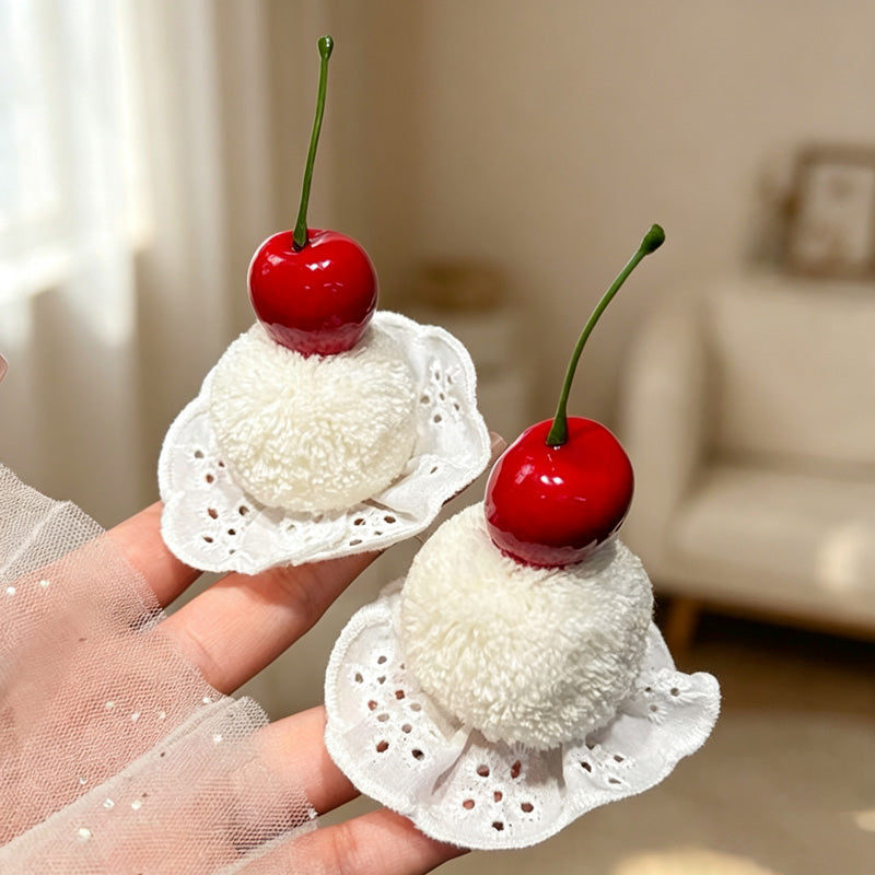 CouldNook Cherry Cake Pin Accessory - Soft Dessert Accent