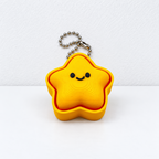 CouldNook Clicker Keychain - Pressable Star and Food-inspired Printed Shapes
