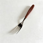CouldNook Wood Look Stainless Flatware - Long Short Options (0731谭琪-MK2SSEP6K16DS14)-OK