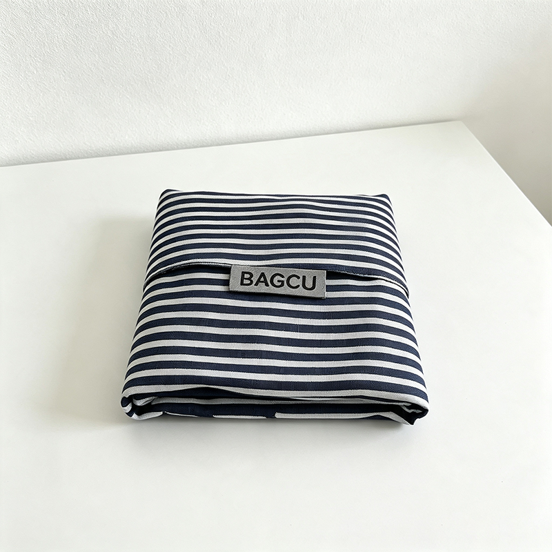 CloudNook Striped Star Foldable Tote‑Reusable Shopping Grocery Bag