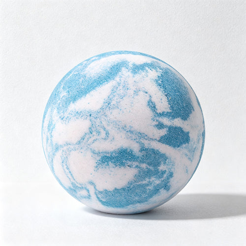 CouldNook Blue Ocean Bath Bomb - Swirled Color Sphere