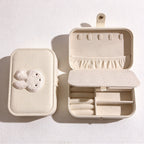 CouldNook Rabbit Jewelry Box - Textured Applique and Divided Interior