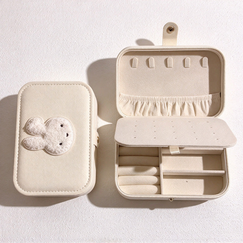 CouldNook Rabbit Jewelry Box - Textured Applique and Divided Interior
