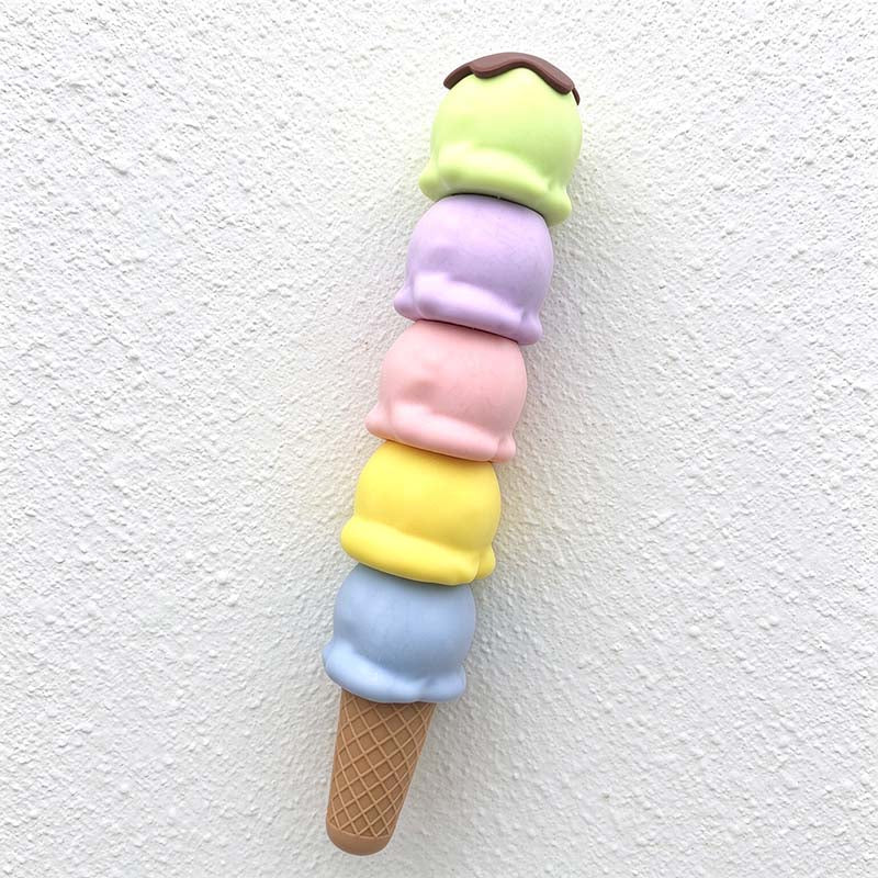 CouldNook Ice Cream Highlighter - Five Stacking Scoops And Textured Cone