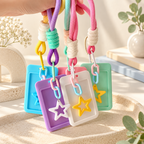 Photo Card Holder - Pastel Frame and Star Charm