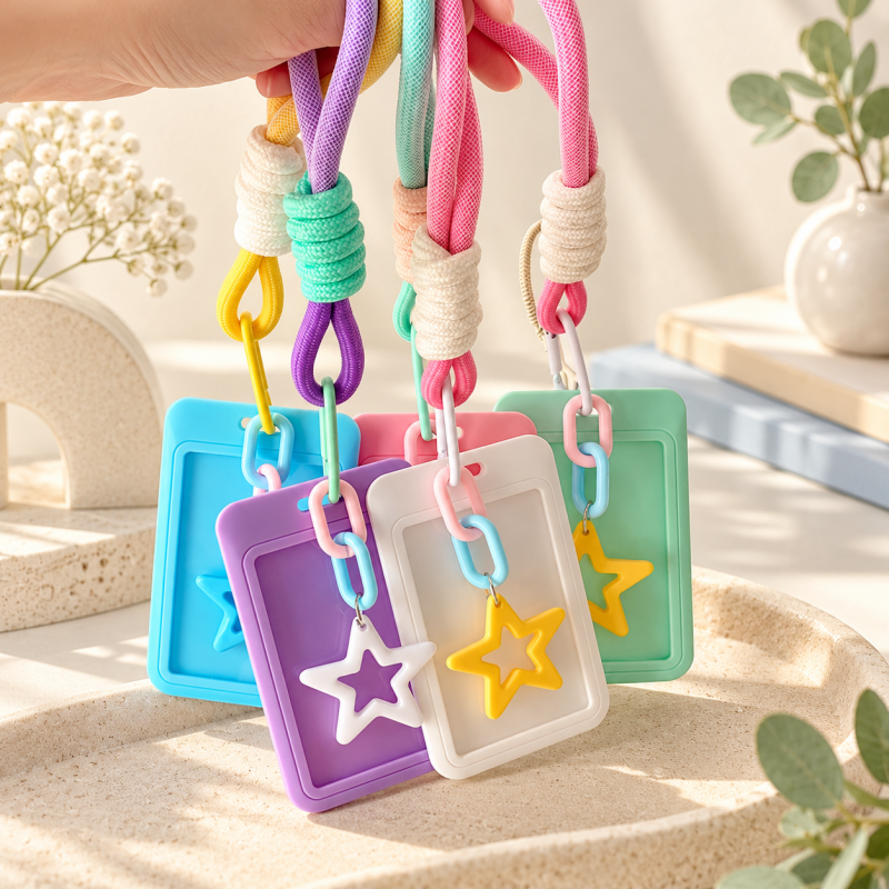 Photo Card Holder - Pastel Frame and Star Charm