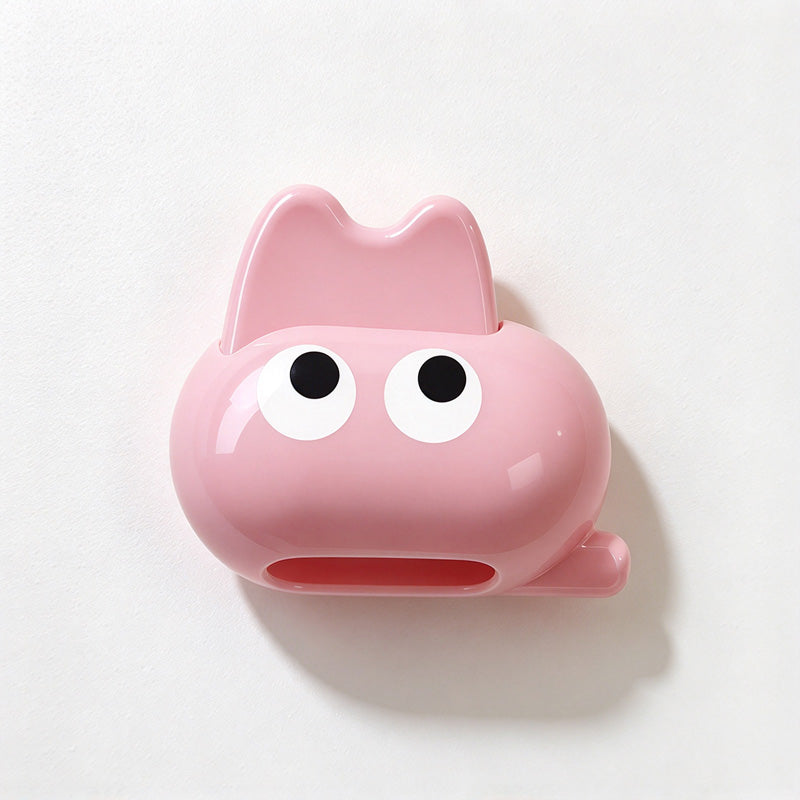 CouldNook Cat Toothbrush Cover - Expressive Eyes and Rounded Clip-On Shape