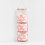 CouldNook Three-Pocket Hanging Organizer - Animal Grid Pattern Choices