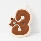 CouldNook Cartoon Coral Fleece Hand Towel‑Hanging Absorbent Cloth