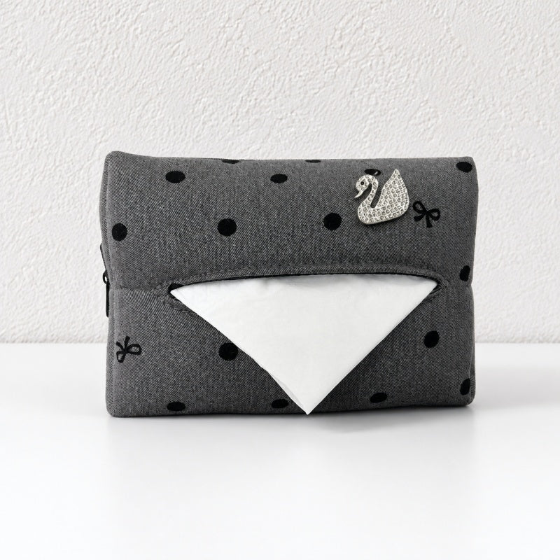 CouldNook Polka Dot Car Tissue Holder - Visor Mounting Straps