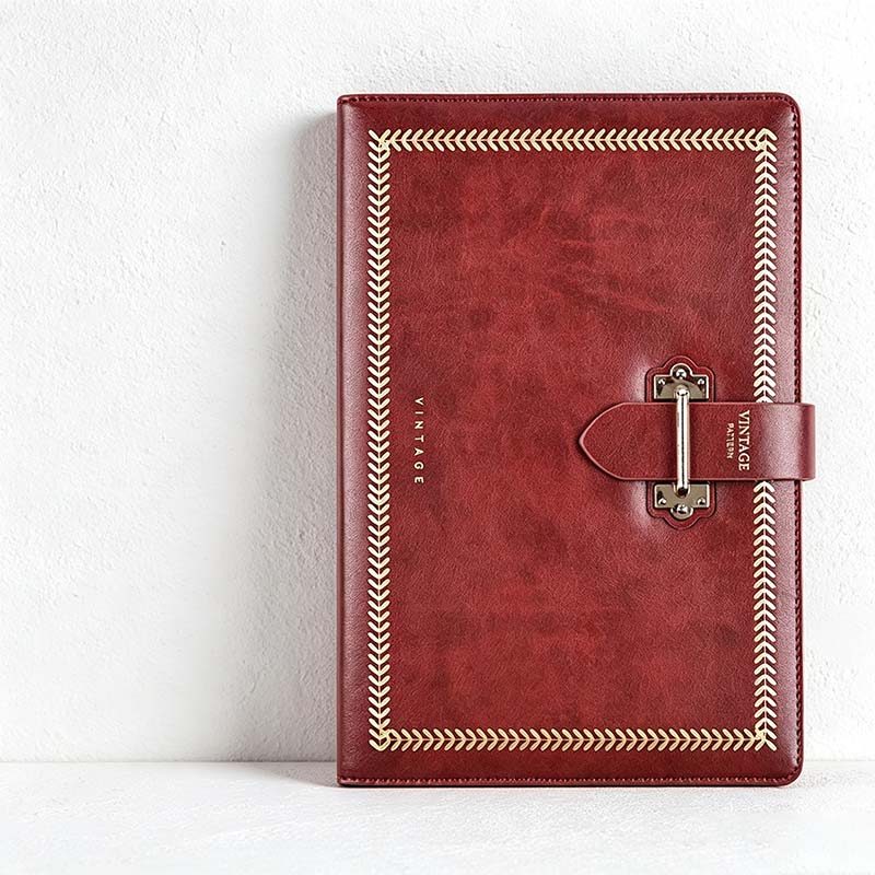 CouldNook A5 Business Notebook - Vintage Metal Clasp Collection