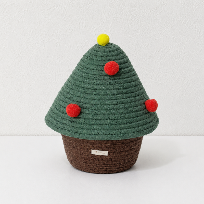 CouldNook House Shaped Cotton Rope Storage Basket - Roof Lid