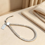 CouldNook Rhinestones Set Wrist Phone Strap with Closely Set Reflective Stones