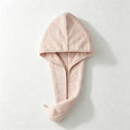 CouldNook Solid Color Hair Towel Wrap - Hooded Drying Cap
