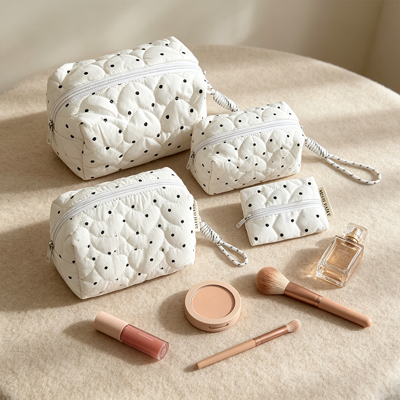 CouldNook Quilted Cosmetic Bag - Vanity Storage Accent