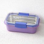 CouldNook Rectangular Lunch Box - Steel Insert and Contrasting Lid Clips