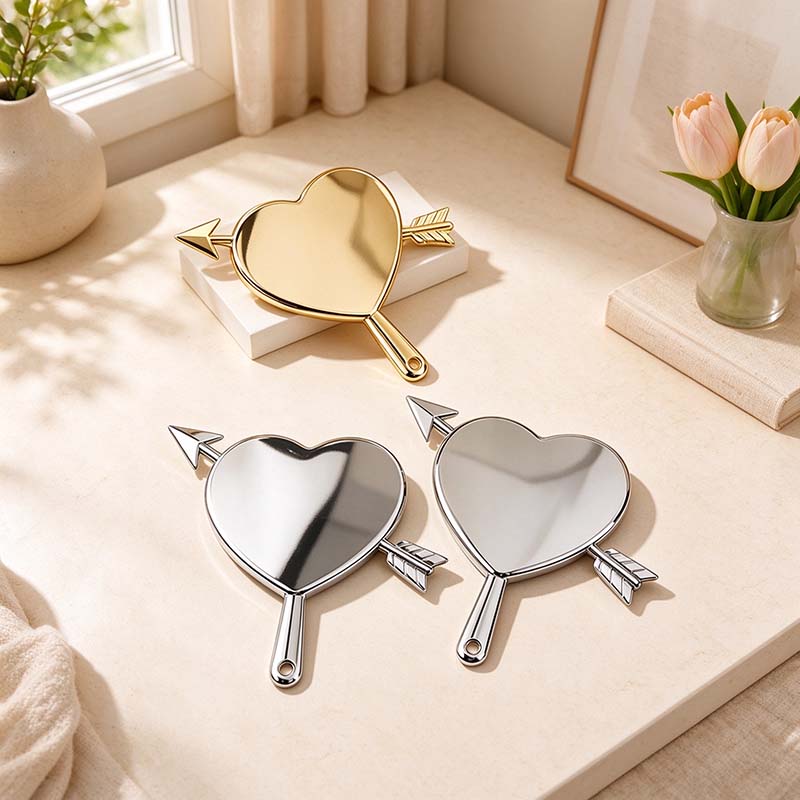 CouldNook Heart Hand Mirror - Decorative Arrow Outline