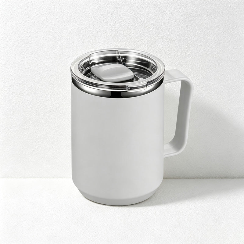 CouldNook Lidded Coffee Mug - Sliding Sip Cover and Side Handle