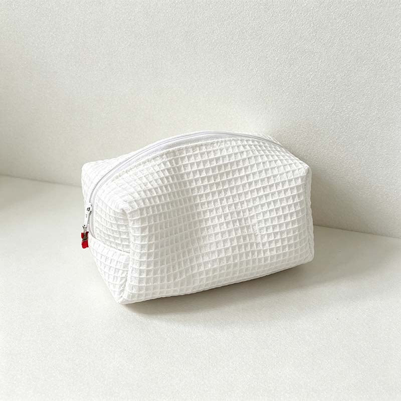 CouldNook Waffle Cosmetic Pouch - Four Soft Solid Colors