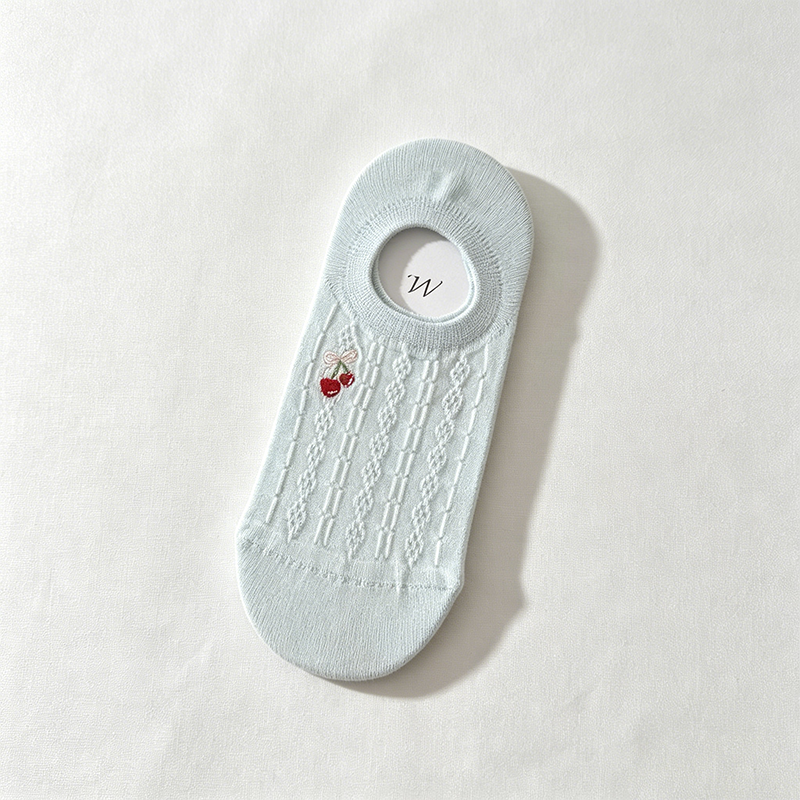 CouldNook Button Detail Mesh Socks - Light Footwear Accent