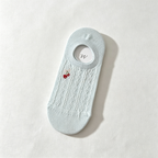 CouldNook Button Detail Mesh Socks - Light Footwear Accent