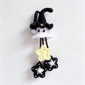 CouldNook Yarn Ghost Hanging Ornament - Witch and Pumpkin Designs