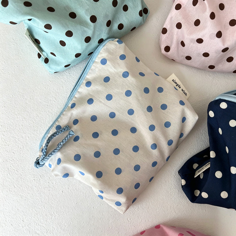 CouldNook Polka Dot Cosmetic Pouch - Six Coordinated Colorways