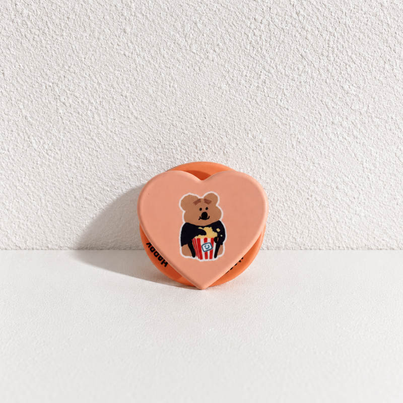 CouldNook Heart Magnetic Phone Stand - Printed Acrylic Face and Pop-Out Support