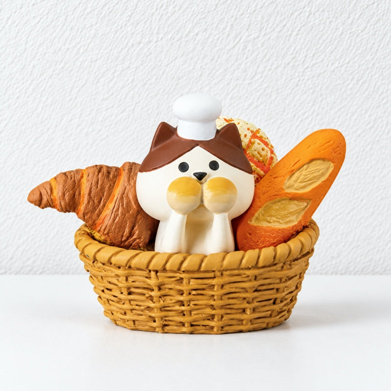 CouldNook Miniature Bakery Scene Decorations - Cats Bears And Tiny Furniture