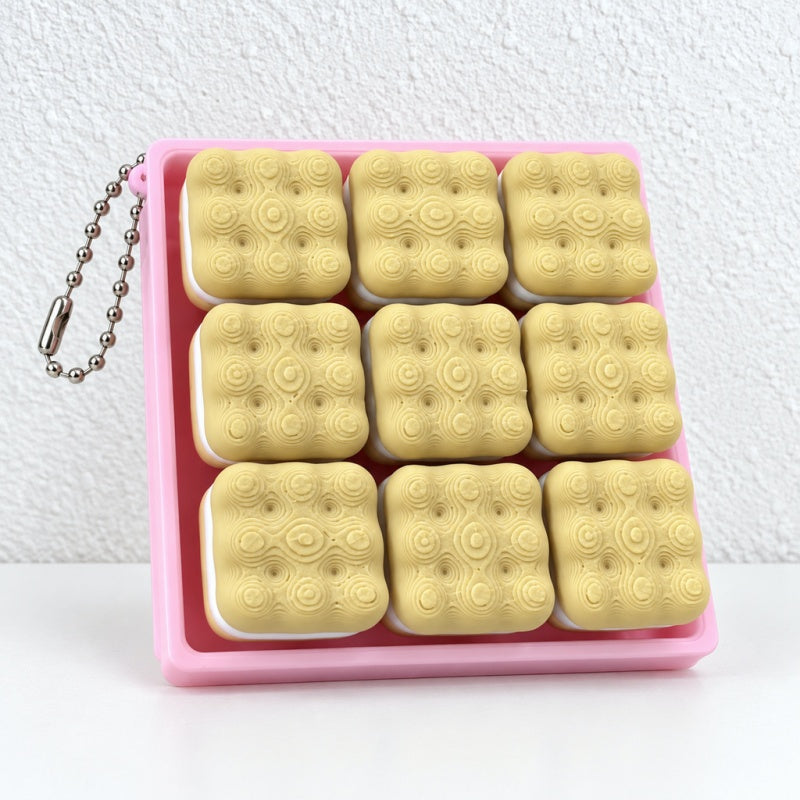 CouldNook Novelty Clicker Toy - Food-Shaped Buttons And Grid Designs