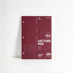CouldNook Tear-Off Lecture Notebook - Three Punched Holes and Ruled Sheets