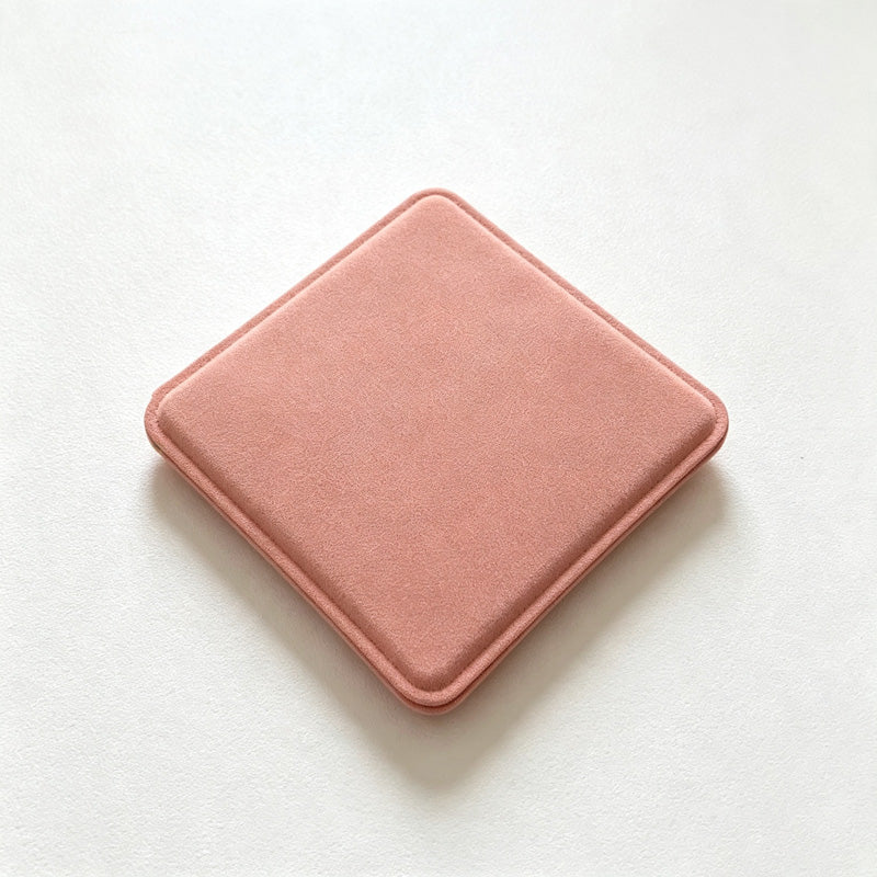 CloudNook Faux  PU Folding Mirror‑Portable Double Sided Compact Mirror