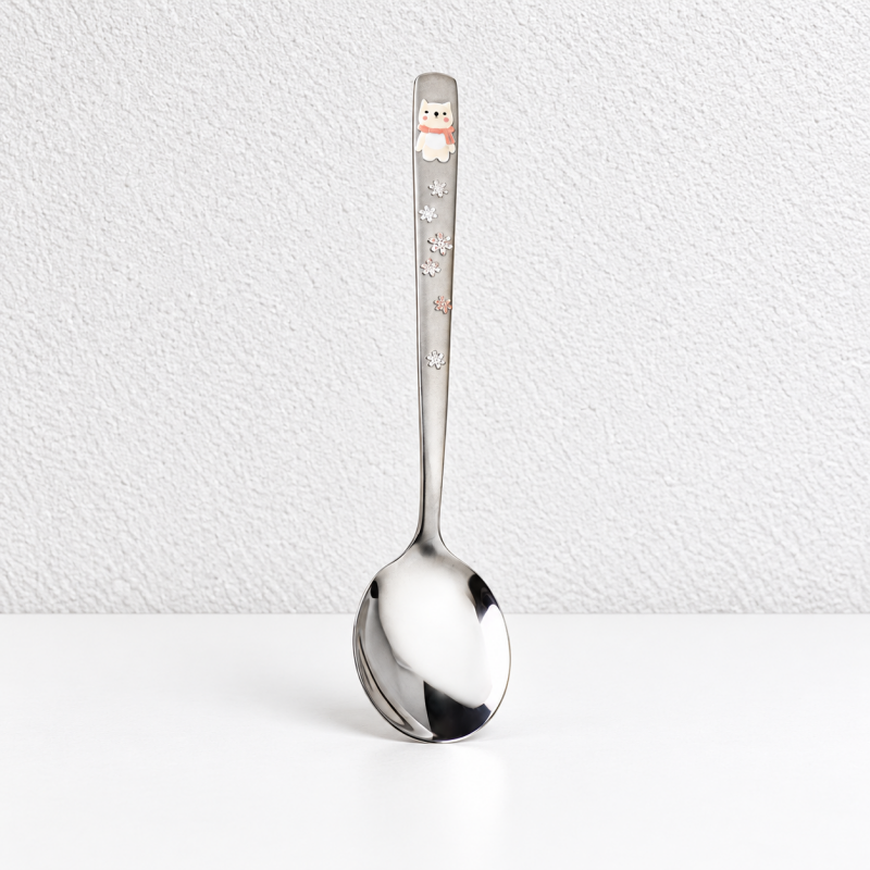 CouldNook Stainless Steel Dessert Spoon - Slender Long Handle