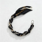 CouldNook Silver Monochrome Phone Wrist Strap - Scarf Link Loop