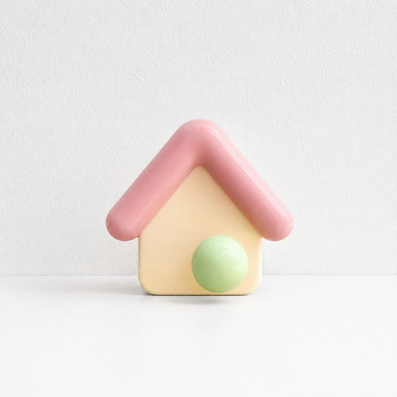 CouldNook House Wall Hook - Colorful Roof and Round Peg