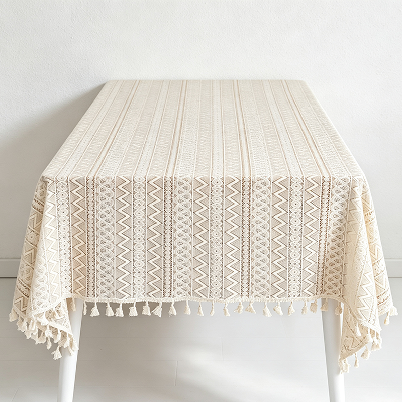 CouldNook Lace Edge Tablecloth - Warm Dining Accent
