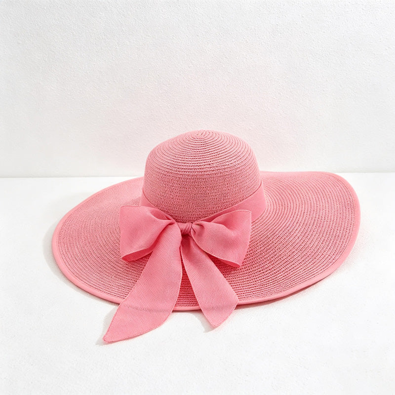 CouldNook Bow Back Sun Hat - Adjustable Wide Brim Style