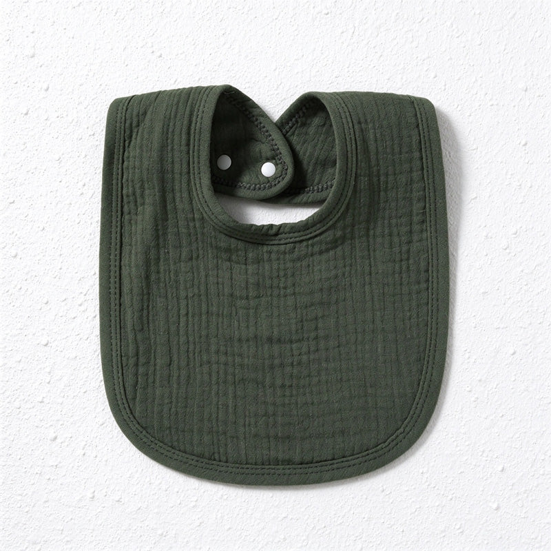 Four-Layer Cotton Gauze Bib with Bound Edges