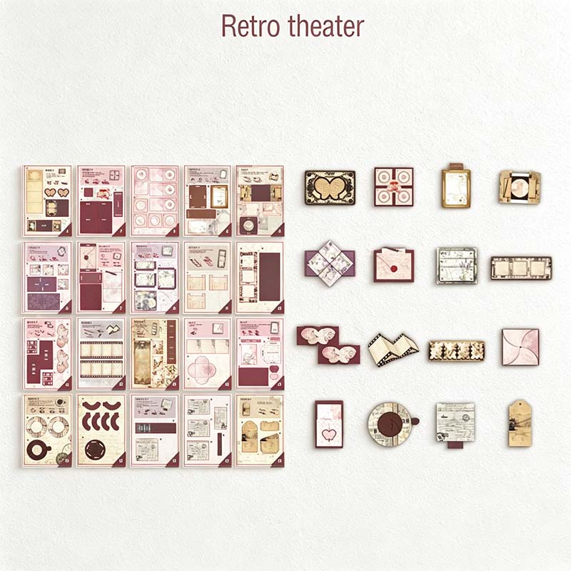 CouldNook Interactive Scrapbook Kit - Pre-Cut Retro Projects Collection