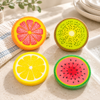 Fruit Slice Dishwashing Sponges with Round Printed Faces
